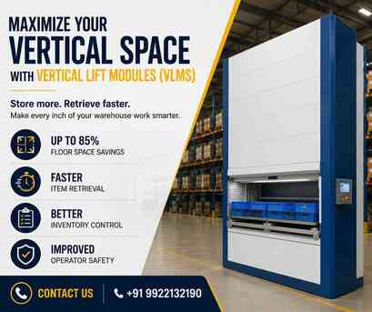 Pune, Logistics, Recover Up To 85% Of Floor Space With Vertical Lift Modules