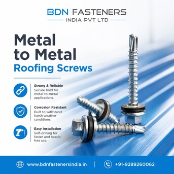 Noida, Construction, Metal To Metal Roofing Screws For Strong Roofing Applications