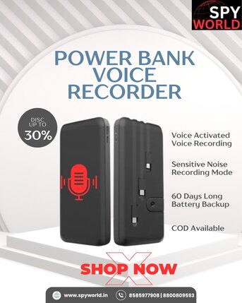New Delhi, Electronics, INR 1999,  Hidden Live Voice Recorder In Kolkata By SpyWorld