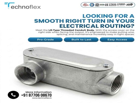 Chengdu, Electrical & Plumbing, 🔩 LR Type Threaded Conduit Body By Technoflex