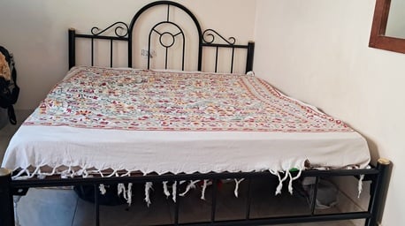 Muharraq, Furniture, BHD 22,  STEEL DOUBLE BED WITH MEDICATED MATTRESS FOR SALE