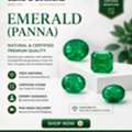 INR 28840,  Buy Precious Stones Online | Certified Natural Emerald (Panna) Stone