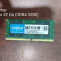 SAR 600,  Crucial 32GB DDR4 3200MHz Laptop RAM SODIMM For Sale