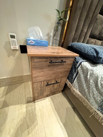Riyadh, Furniture, SAR 2000,  New King Size Bed Set With Mattress And 2 Side Tables Plus 6 Door Wardrobe