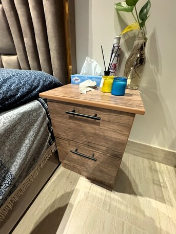 Riyadh, Furniture, SAR 2000,  New King Size Bed Set With Mattress And 2 Side Tables Plus 6 Door Wardrobe