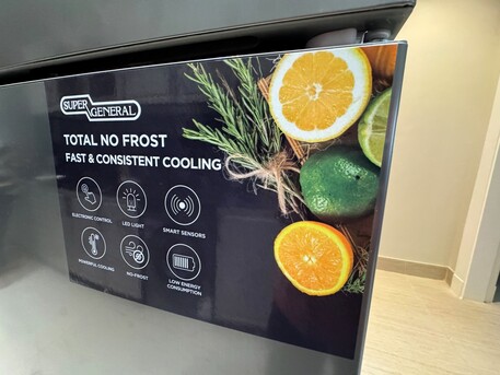 Riyadh, Appliances, SAR 2200,  New Big Refrigerator Super General 538 Liters Double Door Auto Defrost 2 Years Warranty