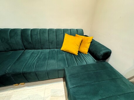 Riyadh, Furniture, SAR 1800,  New Sofa Set Flexible 9 Seater Large 3+3+1+1+1 Plus 4 Cushions