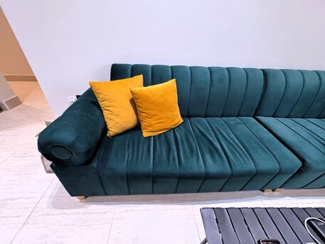 Riyadh, Furniture, SAR 1800,  New Sofa Set Flexible 9 Seater Large 3+3+1+1+1 Plus 4 Cushions