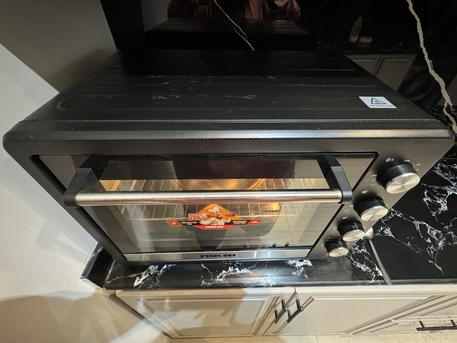 Riyadh, Appliances, SAR 350,  New Electric Oven Nikai 65 Liter 2200W Rotisserie Convection Keep Warm 2 Years Warranty