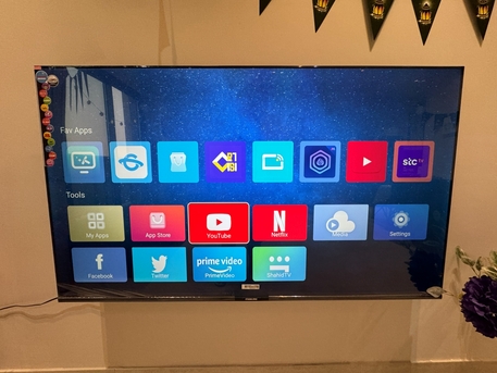 Riyadh, Electronics, SAR 1500,  New 70 Inch Smart TV Nikai UHD70SLED Frameless Design WIFI Android Smart Apps