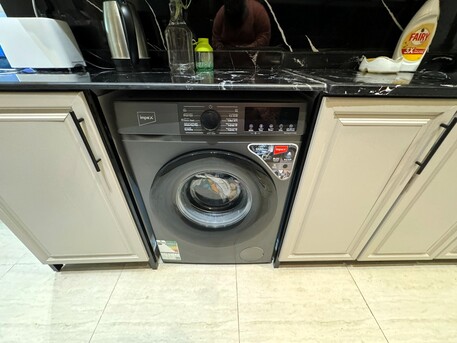 Riyadh, Appliances, SAR 900,  New Impex 8 Kg Front Load Washing Machine 1200 RPM BLDC Inverter Motor 11 Wash Programs