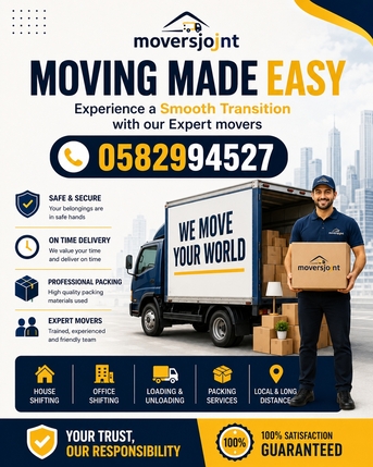 Dhahran, Household, Moving Made Easy Experience A Smooth Transition With Our Expert Movers Contact 0582994527