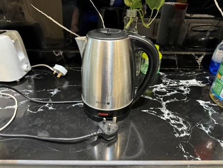 Riyadh, Appliances, SAR 50,  New Electric Kettle 1.7 Liters DOTS KDS-003 1300W-1540W Silver & Black
