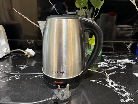 Riyadh, Appliances, SAR 50,  New Electric Kettle 1.7 Liters DOTS KDS-003 1300W-1540W Silver & Black