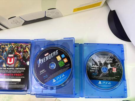Riyadh, Video Games, SAR 2300,  Playstation 5 (PS5) Disc Edition (Excellent Condition) + 2 Controllers + 2 Games