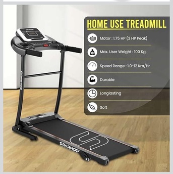 Riyadh, Health & Beauty Items, SAR 599,  Sparnod Fitness Motorised Treadmill 10/10