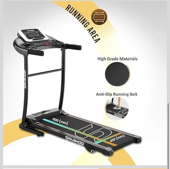 Riyadh, Health & Beauty Items, SAR 599,  Sparnod Fitness Motorised Treadmill 10/10