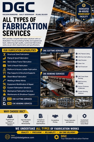 Jubail, Job Seekers, ALL TYPES OF FABRICATION SERVICES