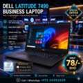 BHD 78,  DELL Core I5 7th Generation Business Laptop 14" Full HD Screen 8GB DDR4 RAM 256GB M.2 SSD