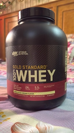 Riyadh, Food, SAR 300,  Optimum Nutrition ON 100% Whey Protein 5 Lbs Vanilla Ice Cream Flavour
