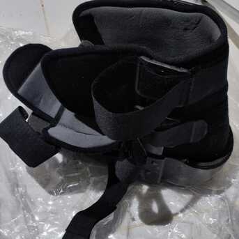 Riyadh, Health & Beauty Items, SAR 250,  Orliman Walking Boot (Size 42-46) + Forearm Crutch For Sale