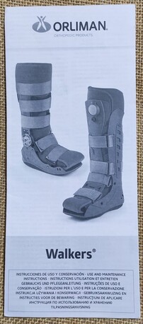 Riyadh, Health & Beauty Items, SAR 250,  Orliman Walking Boot (Size 42-46) + Forearm Crutch For Sale