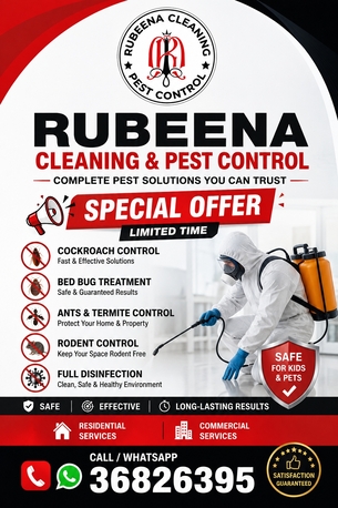 Manama, Pest Control, Pest Control Services Rubeena Offer For