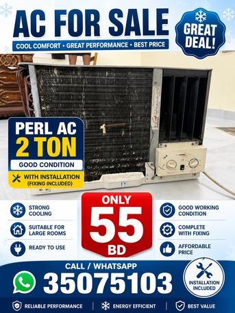 Manama, Air Conditioning, Pearl AC For Sel 2 Ton 55 Bd
