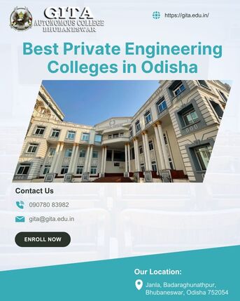 Bhubaneswar, Education, Best Private Engineering Colleges In Odisha