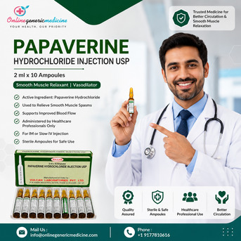 New York, Medical, Papaverine (Papaverine Hydrochloride) |Onlinegenericmedicine