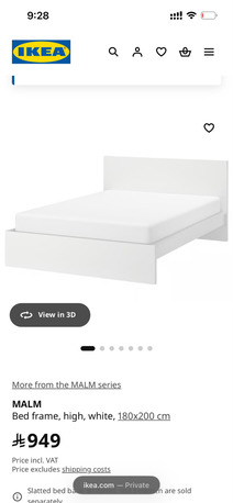 Riyadh, Baby & Kid Stuff, SAR 675,  MALM King Size Bed Frame IKEA