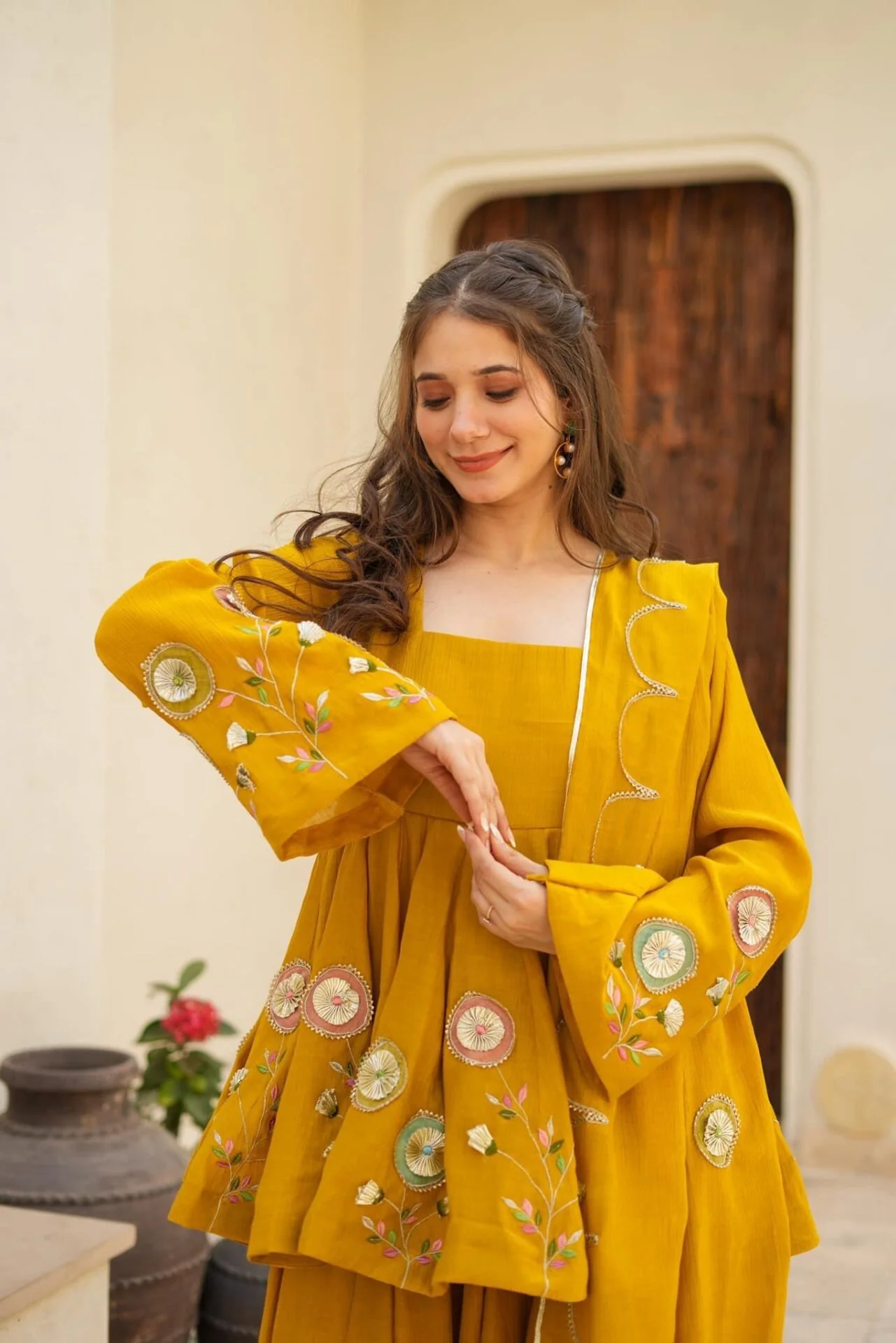 Jaipur, Clothing & Accessories, INR 6500,  Buy Jassica Mustard Sharara Set Online