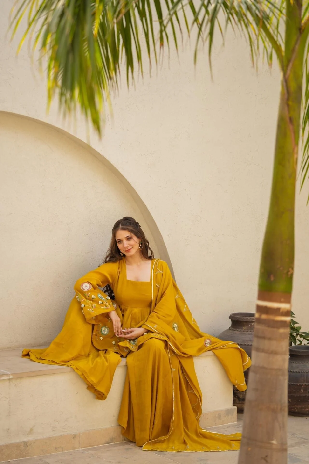 Jaipur, Clothing & Accessories, INR 6500,  Buy Jassica Mustard Sharara Set Online