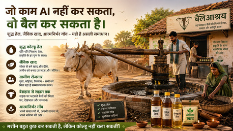 New Delhi, Help, जो काम AI नहीं कर सकता, वो बैल कर सकता है: कोल्हू &