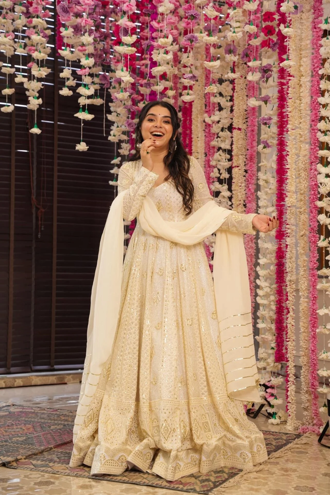 Jaipur, Clothing & Accessories, INR 7500,  Buy Malini Heavy Embroidered Maxi Set Online