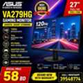BHD 58,  ASUS 27" Full HD IPS Display 120Hz Refresh Rate 1ms Response Time - WhatsApp: 39548774