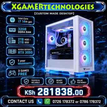 Nairobi, Electronics, KES 281838,  Built To Spec Core I7 14700KF 32gb RAM Desktop