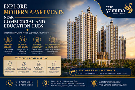 Greater Noida, Real Estate, Explore Modern Apartments Near Commercial And Education Hubs