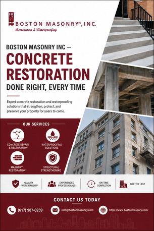 Boston, Construction, Boston Masonry INC &mdash; Concrete Restoration Done Right, Every Time