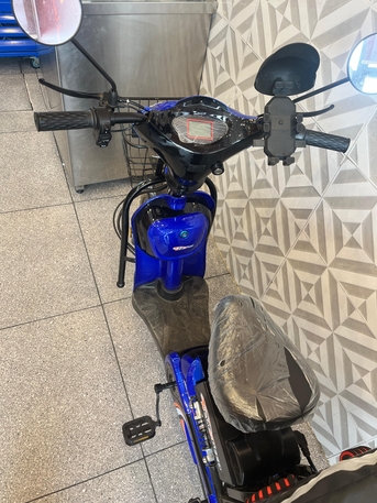 Jeddah, Bicycles, SAR 1400,  Electric Moped For Sale &ndash; "New Speed" E-Bike With Accessories (Excellent Condition)
