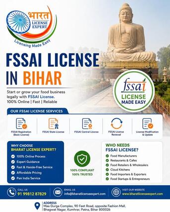 Mumbai, Legal, FSSAI License In Bihar Online &ndash; Fast Food License Apply