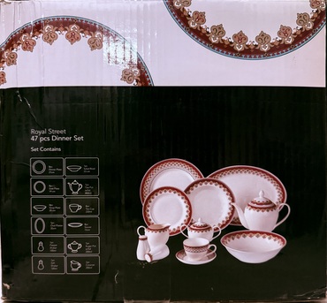Jubail, Household Items, SAR 280,  Brand New 47 Piece Royal Street Homecentre Dinner Set For Sale