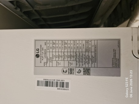 Riyadh, Air Conditioners, SAR 1300,  Split Air Condition, LG, 1.5 Ton, Lightly Used, Very Good Condition