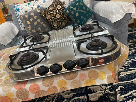 Jubail, Appliances, SAR 180,  Excelllent Condition 4 Burner Gas Stove - Stainless Steel