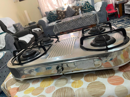 Jubail, Appliances, SAR 180,  Excelllent Condition 4 Burner Gas Stove - Stainless Steel