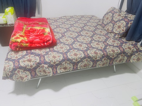 Al Iskan, Furniture, SAR 500,  Iron Steel Double Bed With Mattress