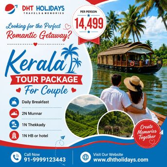 Kerala, Travel, Book Kerala Tour Package For Couple | DHT Holidays