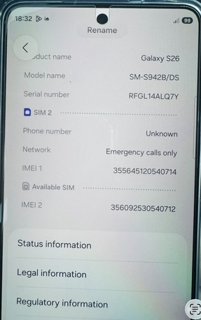 Hara, Electronics, SAR 3500,  Samsung S26