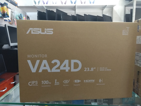 East Riffa, Computers, BHD 48,  ASUS VA24D 23.8" IPS Full HD Monitor | 100Hz Refresh Rate | Brand New | HDMI DP VGA