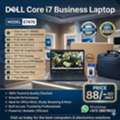 BHD 88,  Dell Business Laptop Core I7 RAM 8GB SSD 256GB M.2 14" FHD Display FREE Bag & Mouse